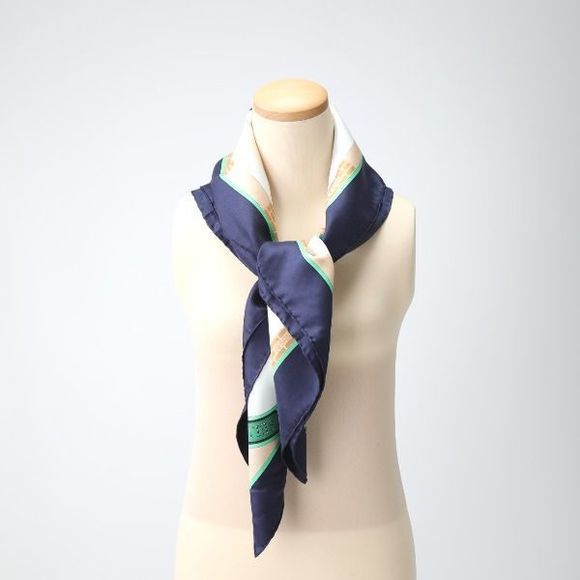 Hermes Carré 90 Carré 90 LES Haras Nationaux Scarf Hermes Navy - Picture 7 of 9